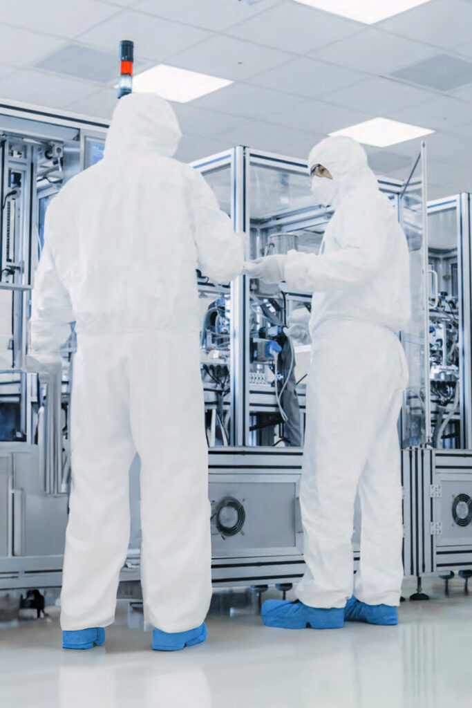 Cleanroom protective clothing to protect the environment in the labratory