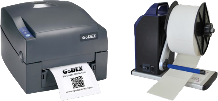 GoDEX G500 thermal transfer label printer — 4-inch print width, 203/300 dpi, Twin-Sensor technology